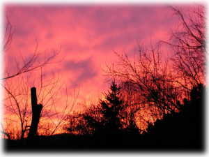 Morgenrot am 07.03.01