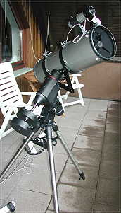 Teleskop auf Montierung